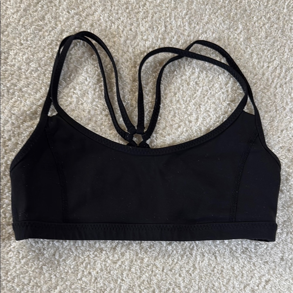 Lululemon Black Strappy Sports Bra